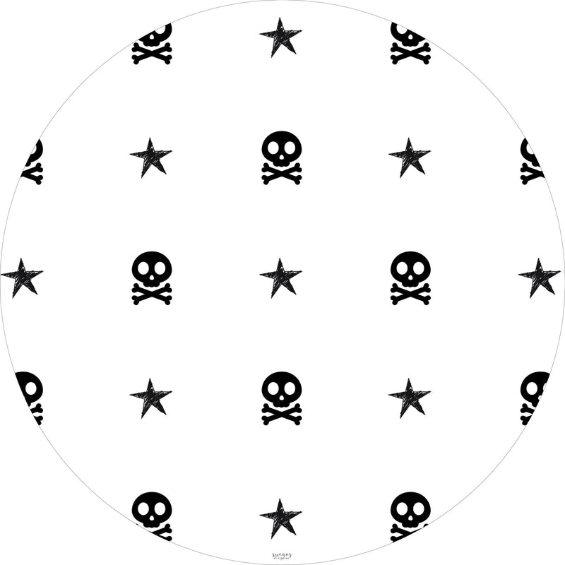 Alfombra Vinilica SKULLS 95cm diametroHome & Garden > Decor > Rugs