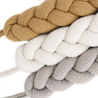 Trenza protector de cuna 200cm en boucle | Suave y segura