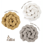 Trenza protector de cuna 200cm en boucle | Suave y segura