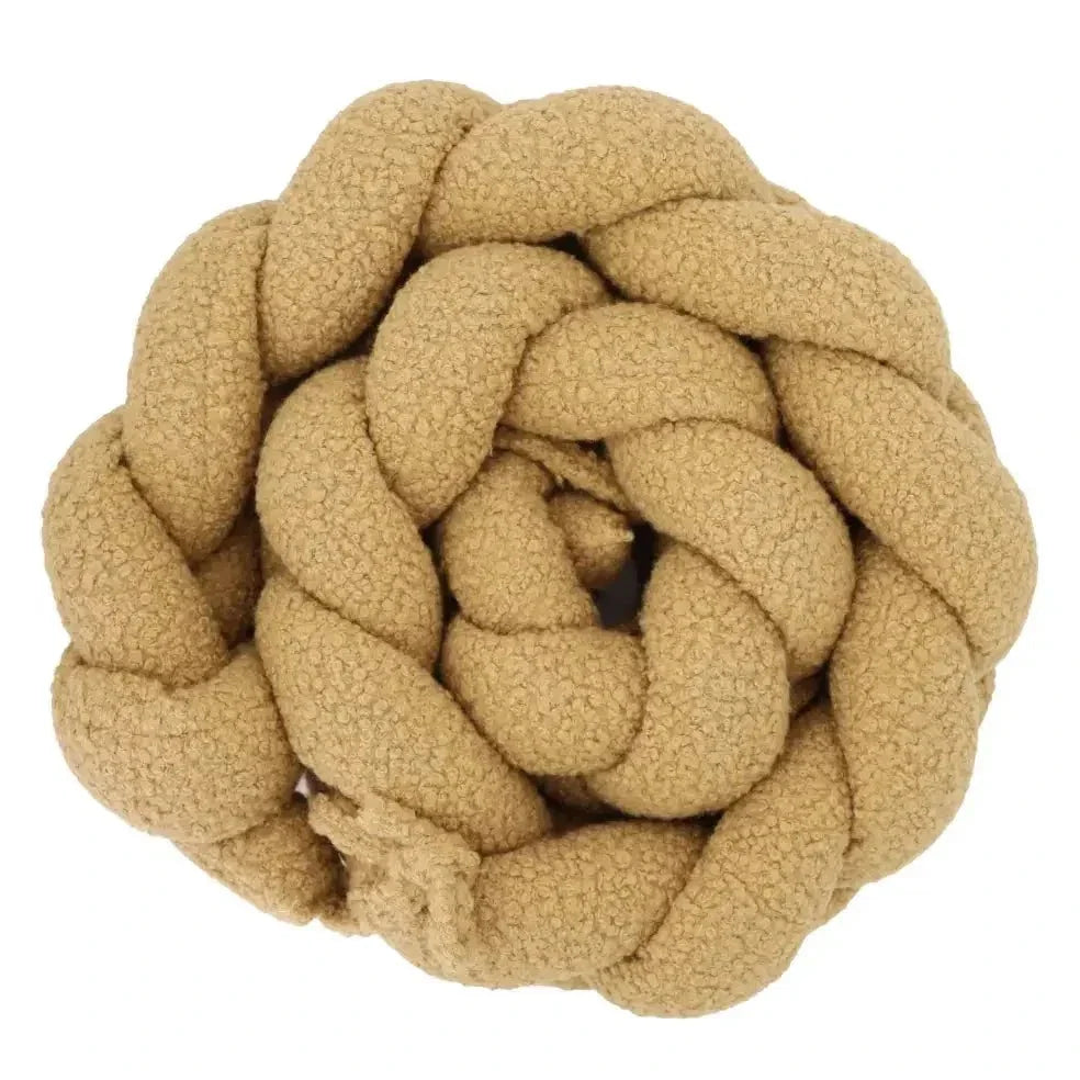 Trenza protector de cuna boucle 200cm toffee ideal para bebés