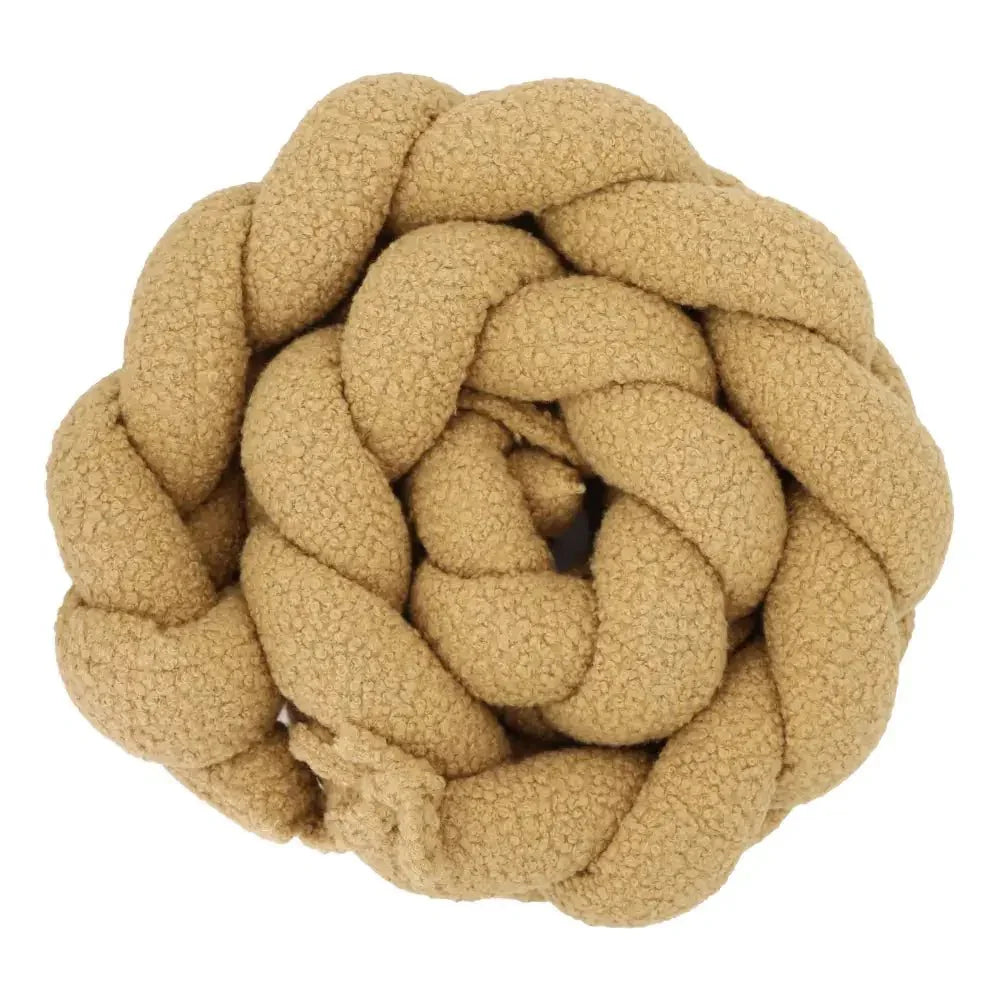 Protetor de berço entrançado Toffee de 200 cm, ideal para bebés.