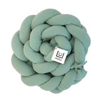 210cm Cotton Braided Crib Bumper for Babies | Mint