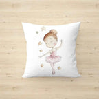 Cojín decorativo 40x40 cm bailarinas multicolor | para niños