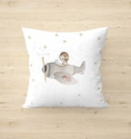 Cojín decorativo artesanal para niños 40x40 cm | multicolor