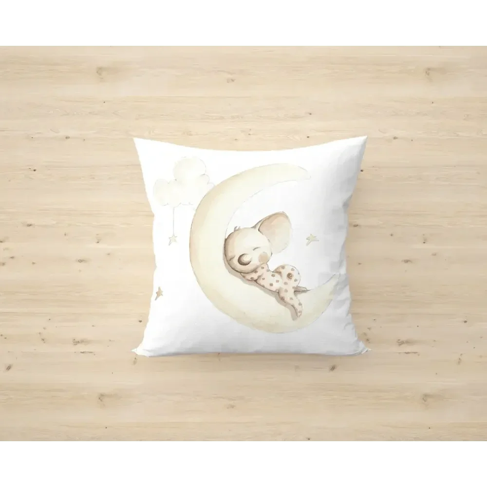 Multicolored cushion 40x40 cm dreams on the moon | for children