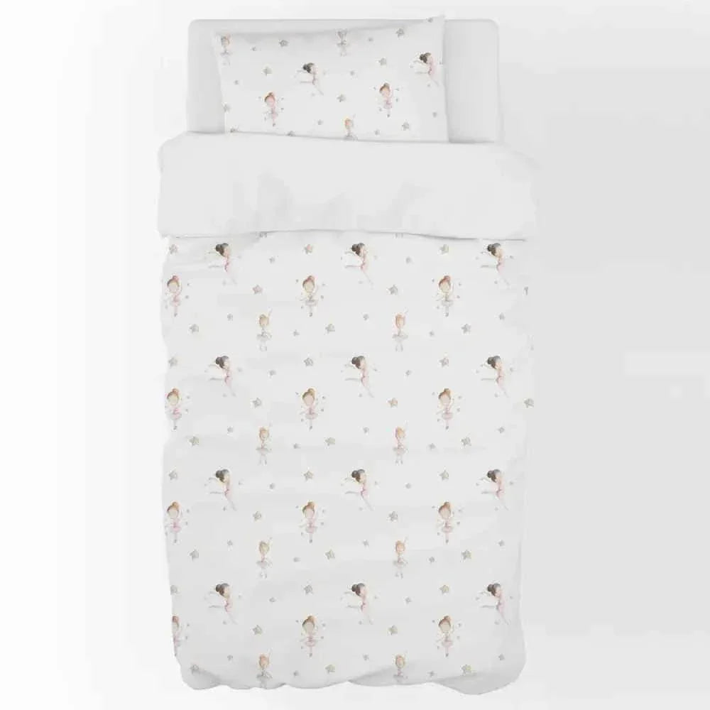 Reversible duvet cover for 110x160 crib in 100% cotton