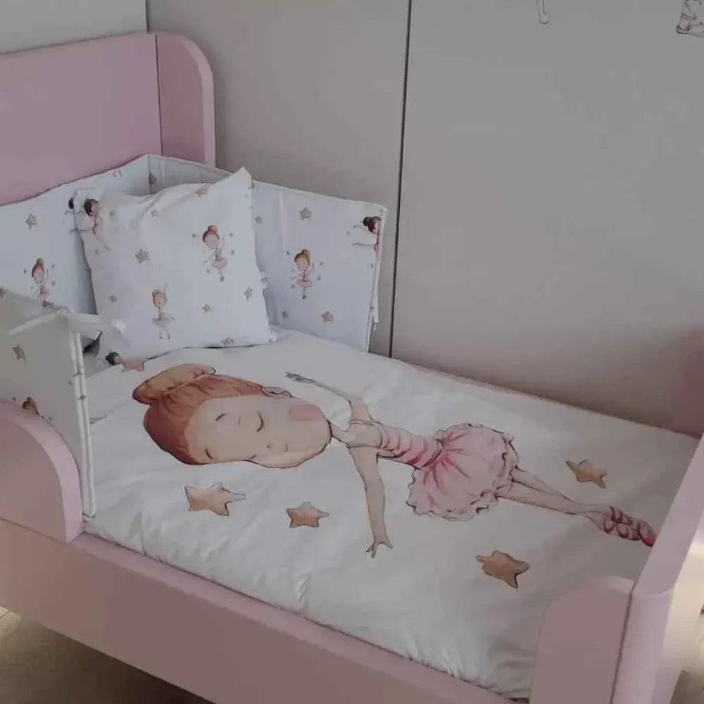 Reversible duvet cover for 110x160 crib in 100% cotton