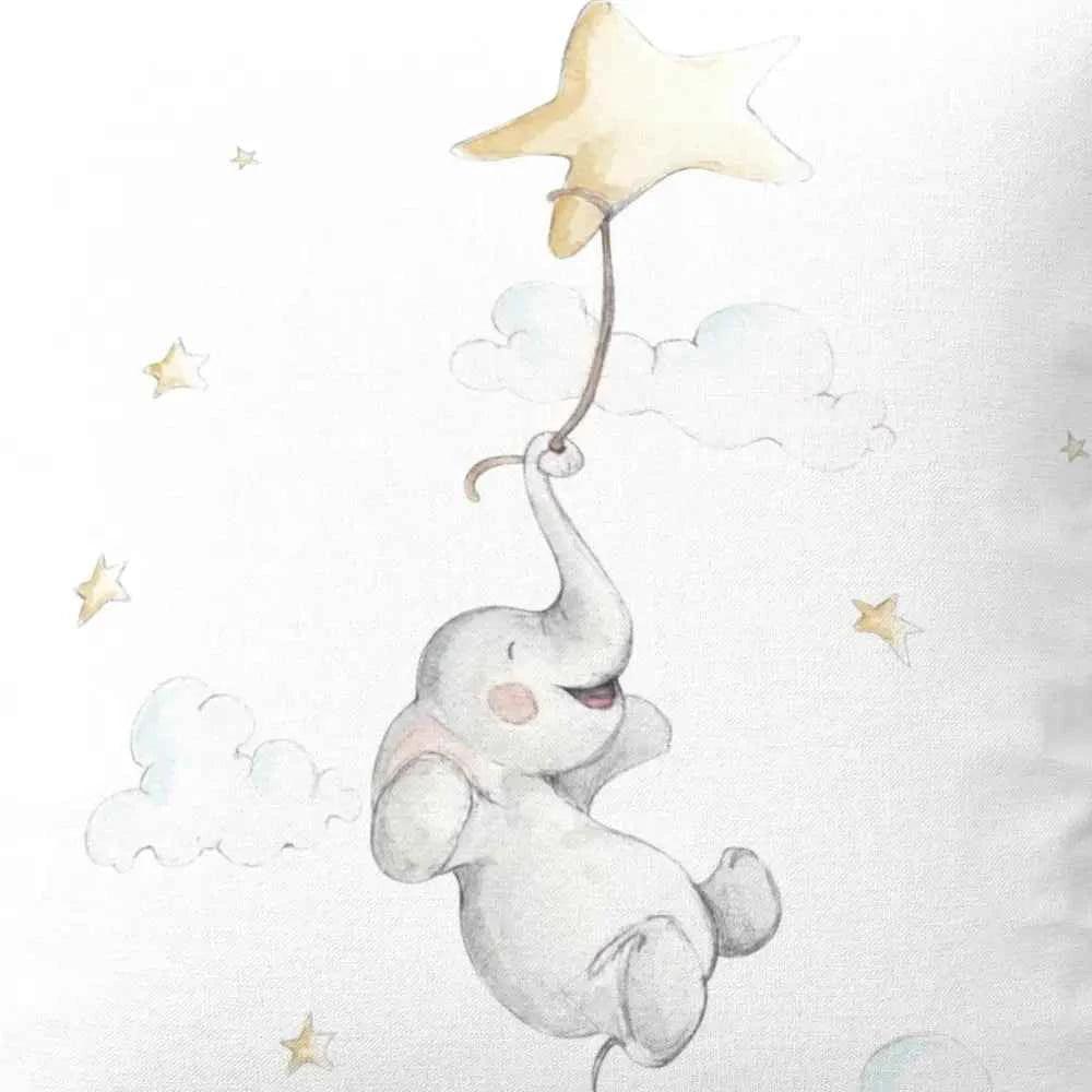 Happy Elephant Crib Duvet Cover | 100% Cotton