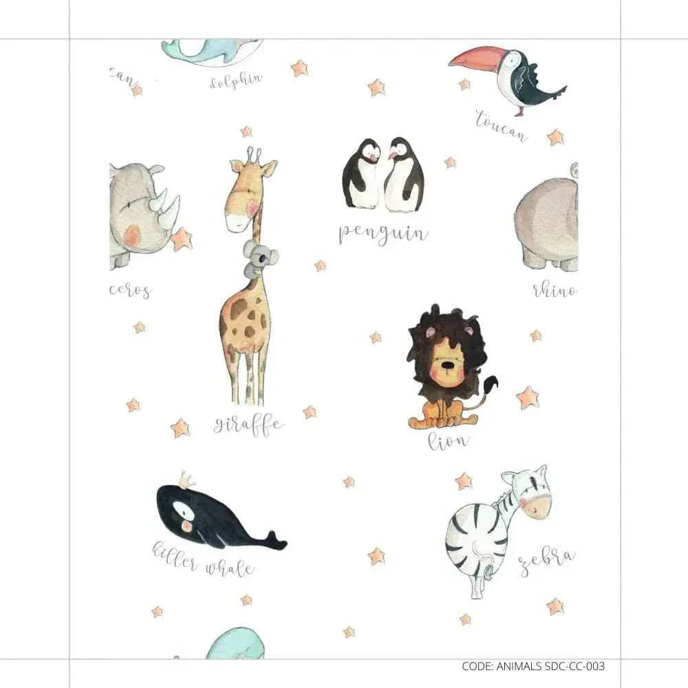 Papel pintado infantil con motivos de animales | Mágicos