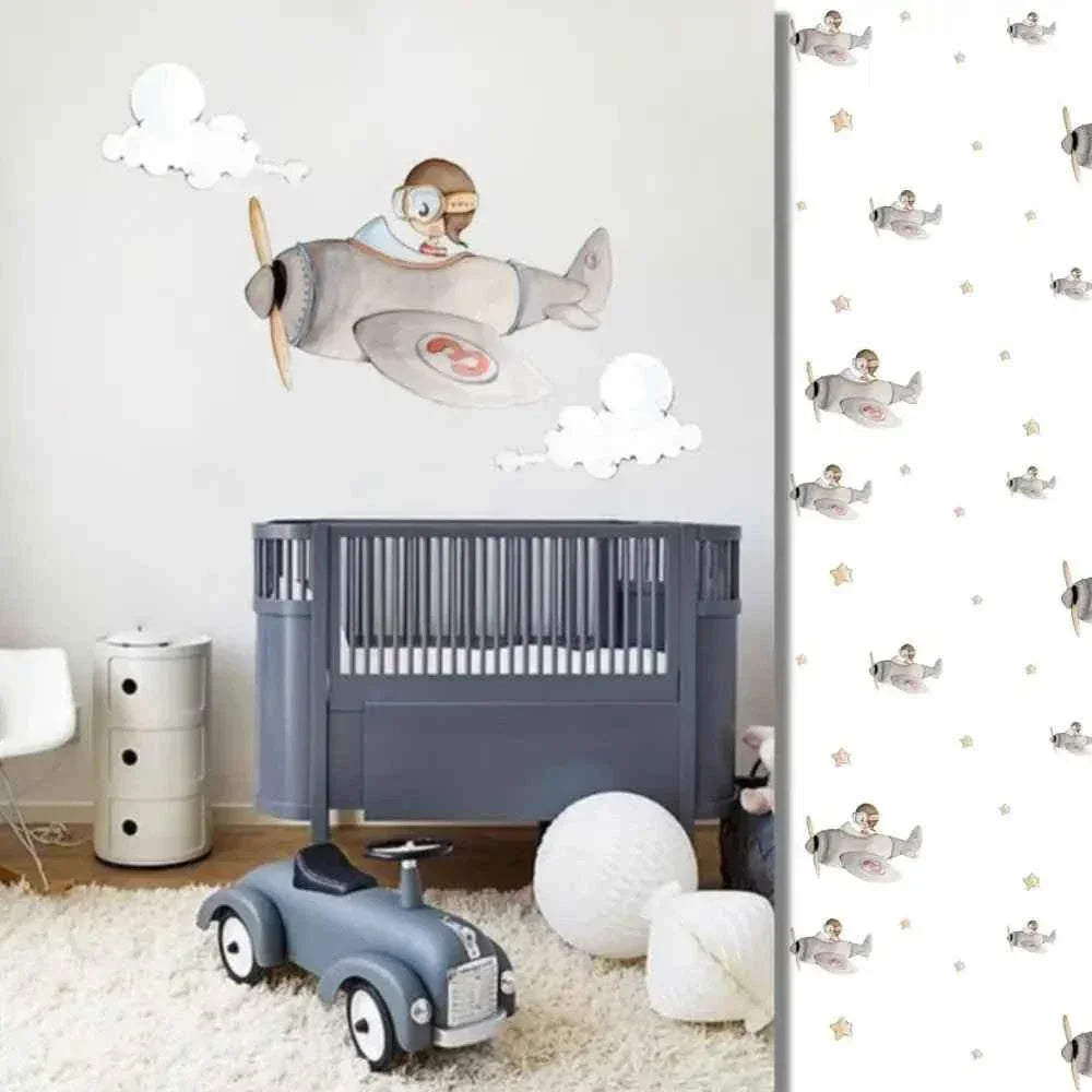 Papel pintado sueños de ciguñeña | Infantiles con animales