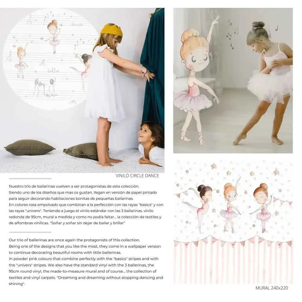 Papel pintado Sueños de Cigüeña Dancers SDC-CC-002 | Infantil