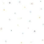 Papel pintado infantil con estrellas acquarela tonos pastel