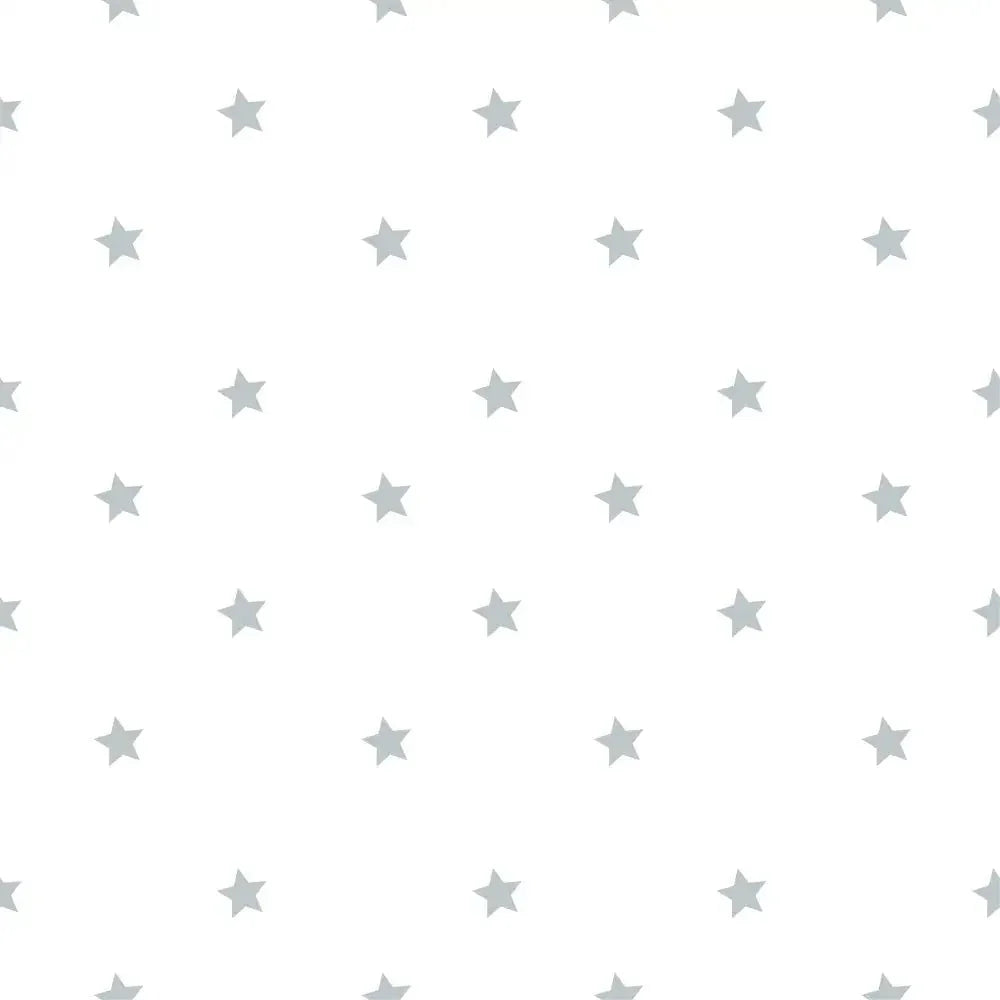Dusty blue star children's wallpaper