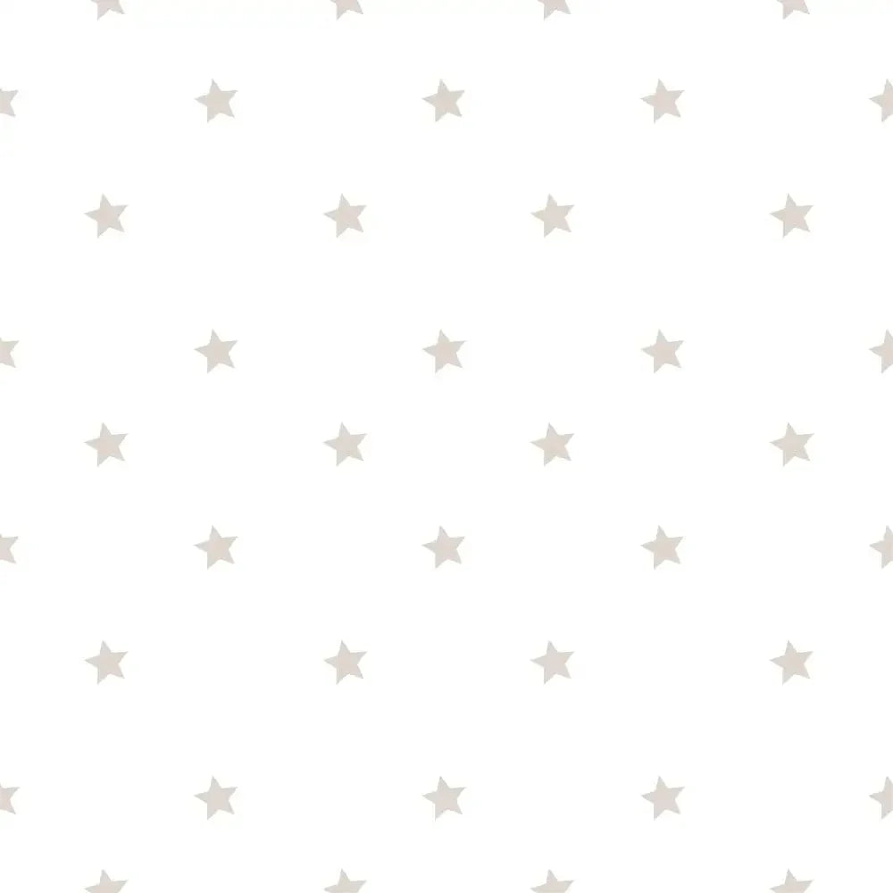 Papel pintado con estrellas en beige para niños