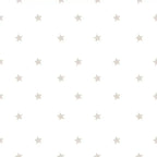 Papel pintado con estrellas en beige para niños