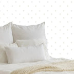 Papel pintado con estrellas en beige para niños