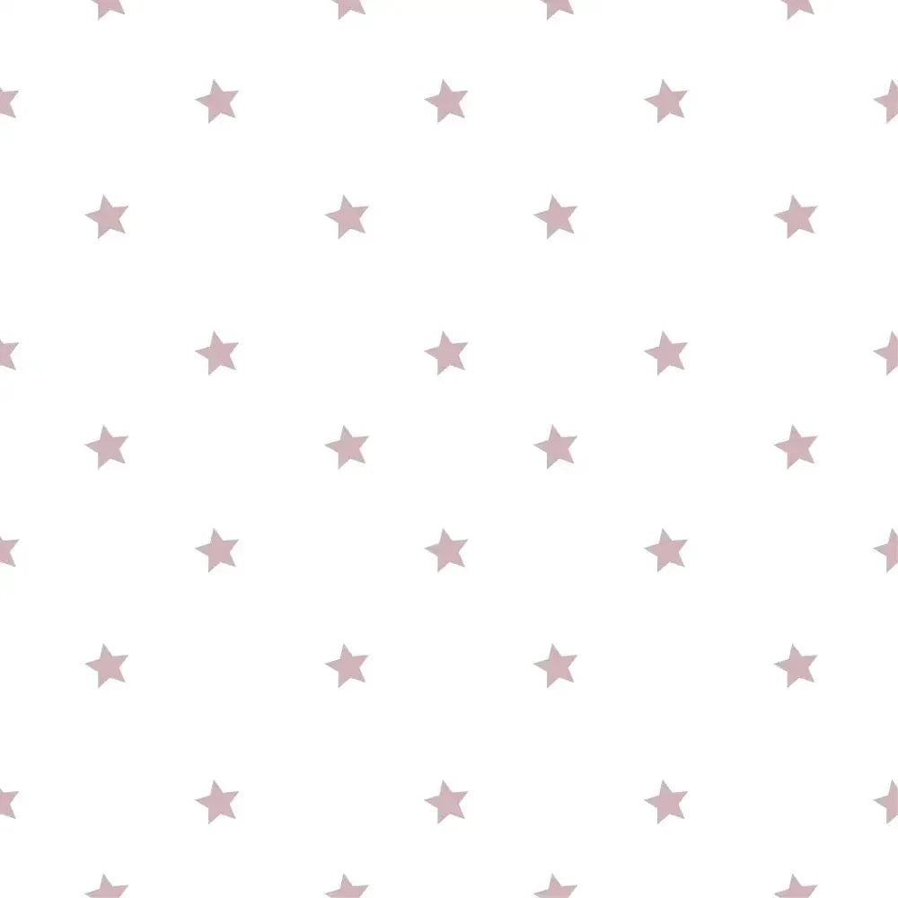 Papel de parede com estrelas em rosa antigo para crianças