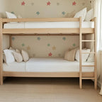 Children's wallpaper with multicolored watercolor stars