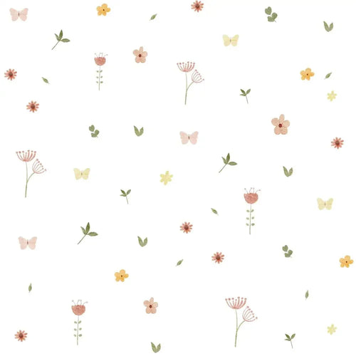 Papel de parede floral de primavera para crianças | design mágico