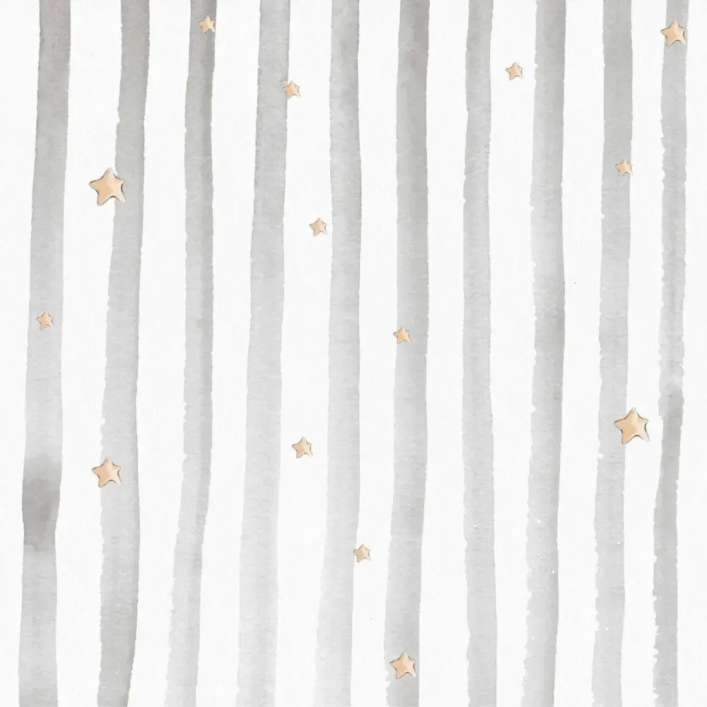 Watercolor stripe children's wallpaper, grey design for kids