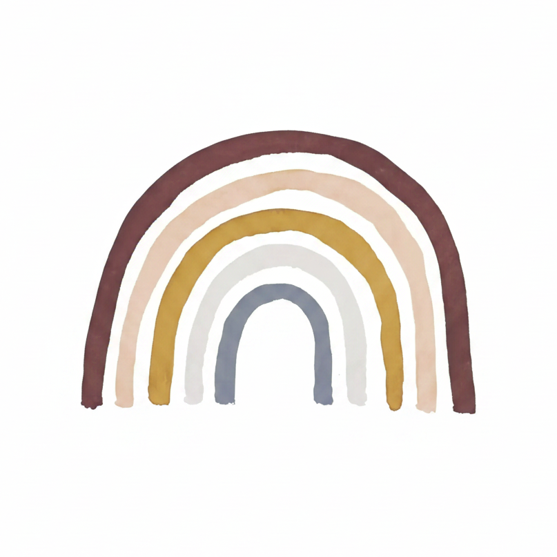 Rainbow Multi Kids Vinyl | Easy to Apply