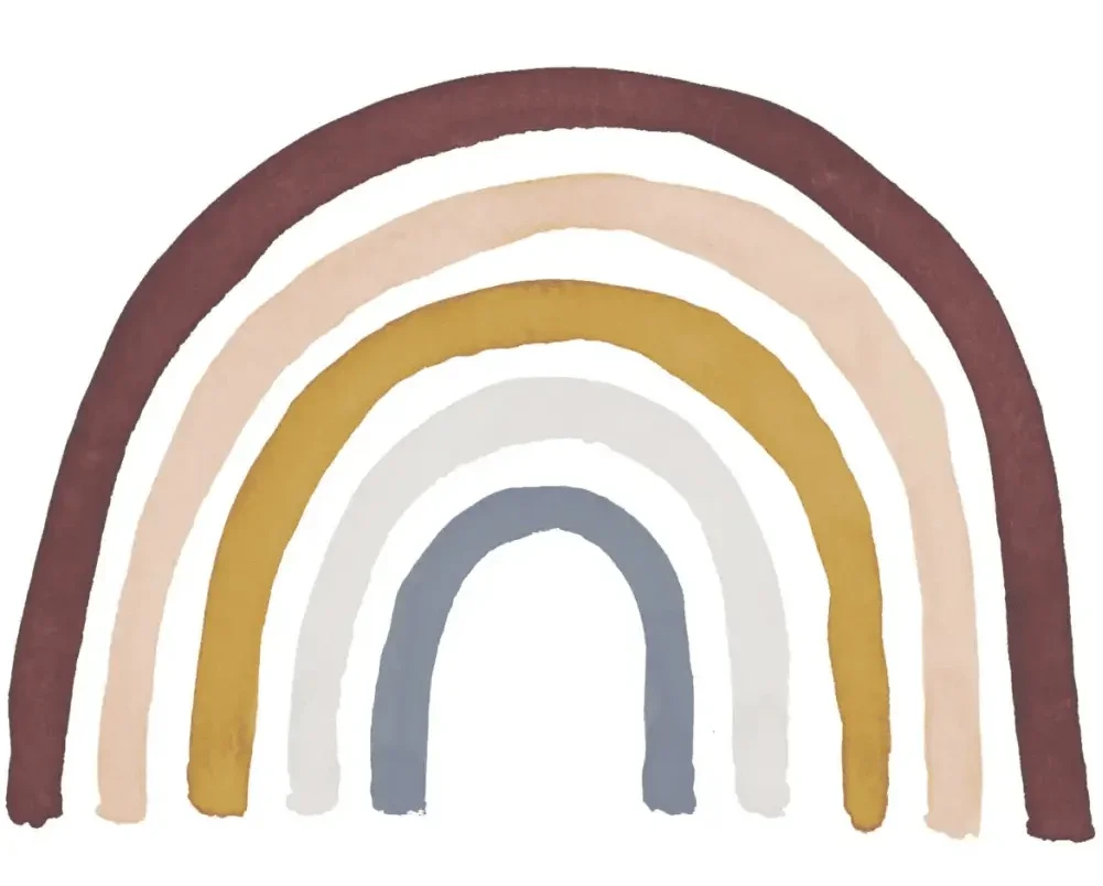 Vinilo infantil rainbow multi | Fácil de aplicar