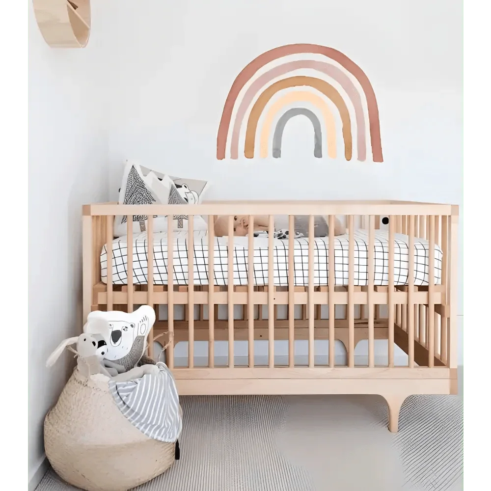 Vinil decorativo infantil arco-íris | reposicionável