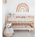 Vinil decorativo infantil arco-íris | reposicionável
