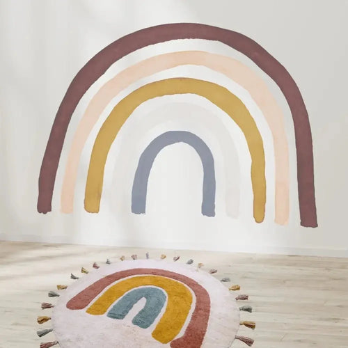Autocolante vinil infantil multicolorido arco-íris | Fácil de aplicar