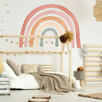 Vinil decorativo infantil | Com arco-íris e cegonhas