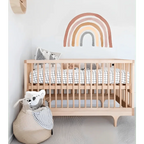 Vinil decorativo infantil | Com arco-íris e cegonhas