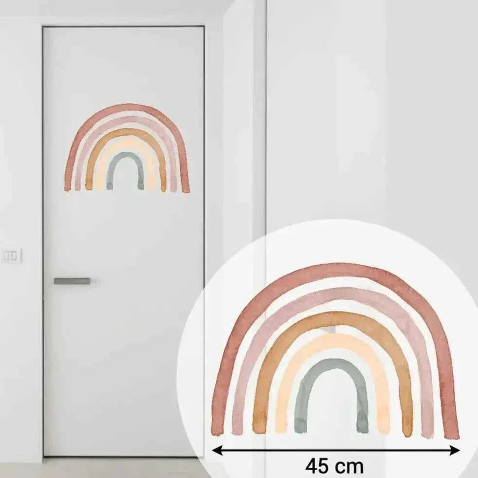 Vinil decorativo infantil | Com arco-íris e cegonhas