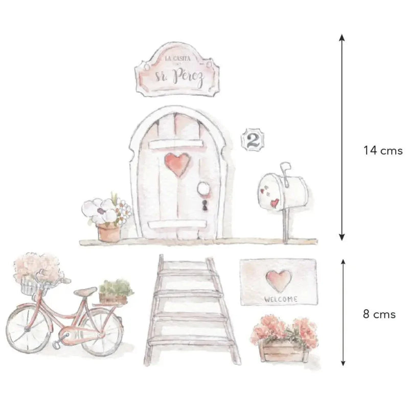 Puerta Ratoncito Perez SDC-VIN-SRP-002ViniloArts & Entertainment > Hobbies & Creative Arts > Arts & Crafts > Art & Crafting Materials > Embellishments & Trims > Decorative Stickers