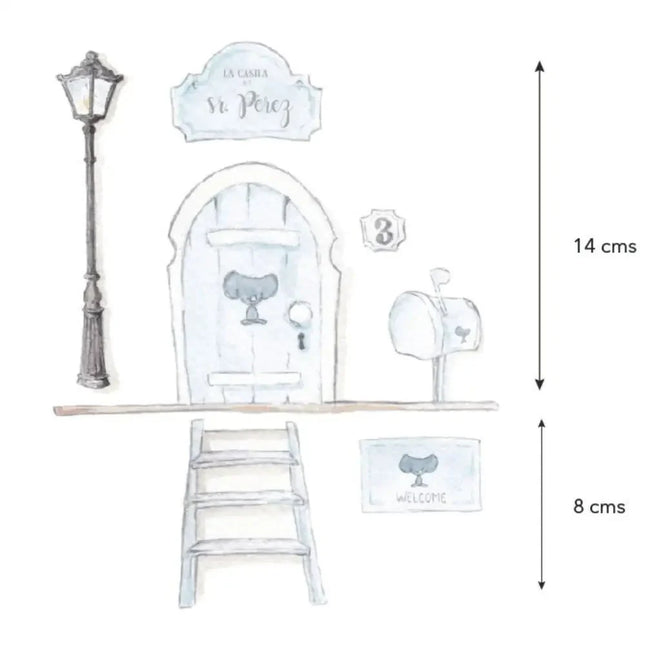 Puerta Ratoncito Perez SDC-VIN-SRP-003ViniloArts & Entertainment > Hobbies & Creative Arts > Arts & Crafts > Art & Crafting Materials > Embellishments & Trims > Decorative Stickers