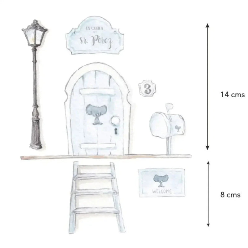 Puerta Ratoncito Perez SDC-VIN-SRP-003ViniloArts & Entertainment > Hobbies & Creative Arts > Arts & Crafts > Art & Crafting Materials > Embellishments & Trims > Decorative Stickers