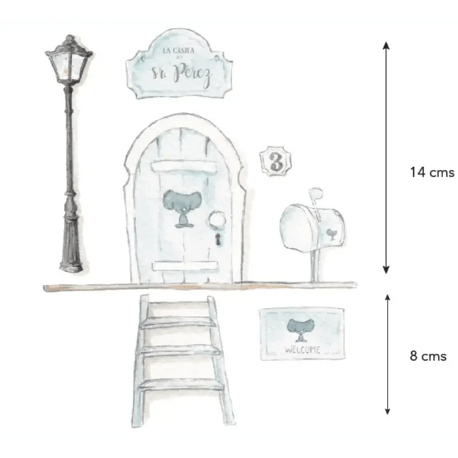 Puerta Ratoncito Perez SDC-VIN-SRP-003ViniloArts & Entertainment > Hobbies & Creative Arts > Arts & Crafts > Art & Crafting Materials > Embellishments & Trims > Decorative Stickers