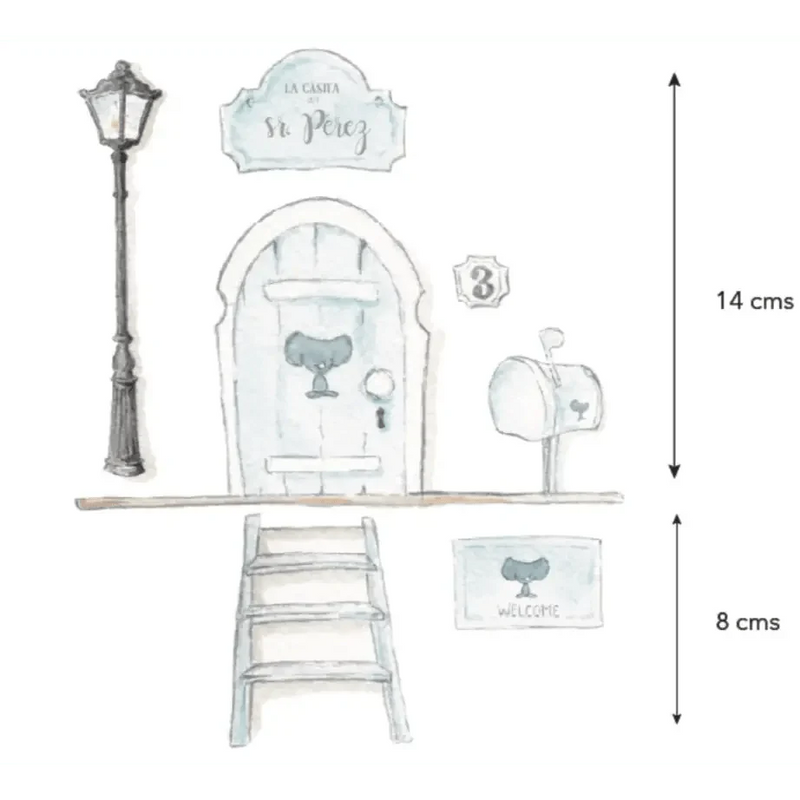 Puerta Ratoncito Perez SDC-VIN-SRP-003ViniloArts & Entertainment > Hobbies & Creative Arts > Arts & Crafts > Art & Crafting Materials > Embellishments & Trims > Decorative Stickers