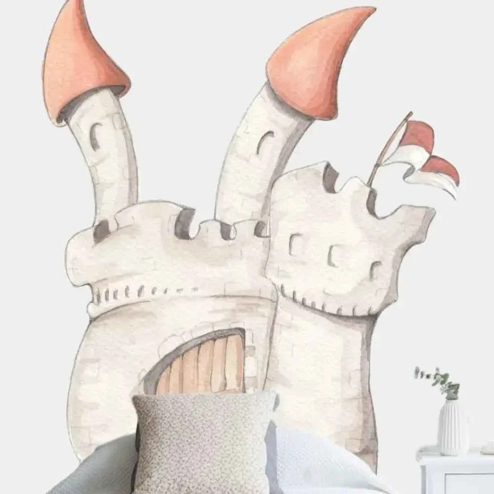 Vinilo cabecero castle | Pintados a mano para niños