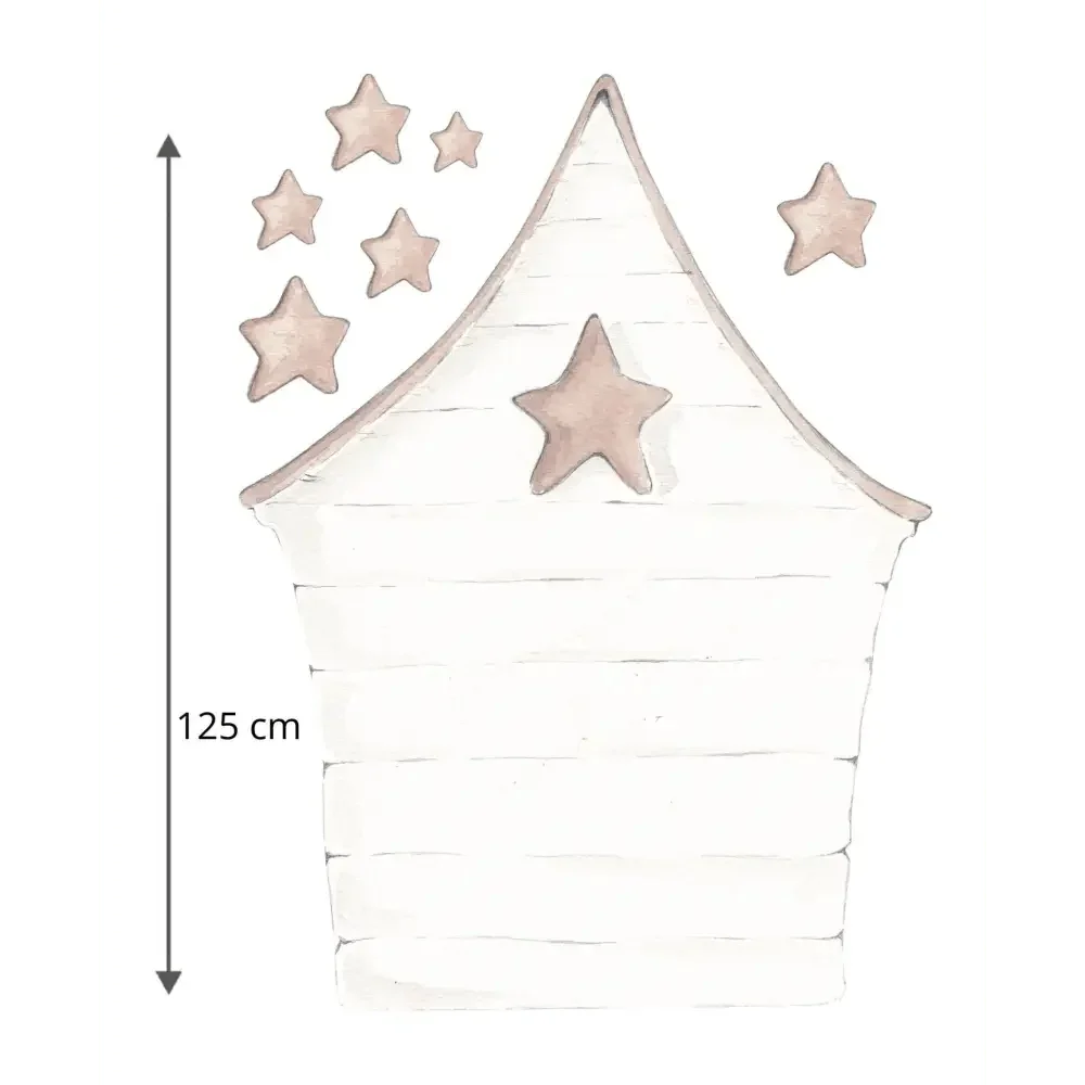 Vinilo cabecero Little House para niños | Decorativo