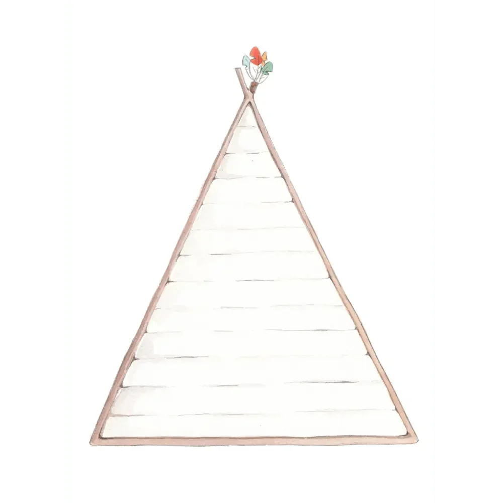 Vinilo cabecero tipi infantil | Dibujos a mano
