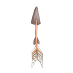Autocolante em vinil para cabeceira de cama infantil em formato tipi | Desenhado à mão