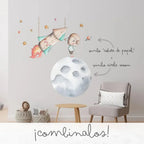 95cm round vinyl Mars | children's illustration