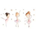 Vinilo decorativo infantil de tela BAILAMOS | bailarinas