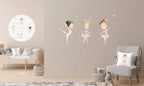 Vinilo decorativo infantil de tela BAILAMOS | bailarinas