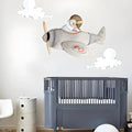 Aviator Cuckoo Children's Decorative Vinyl | Hand-Painted Effect