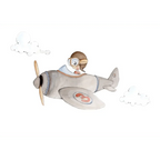 Aviator Cuckoo Children's Decorative Vinyl | Hand-Painted Effect