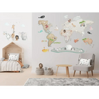 Vinil decorativo infantil de Madagáscar | Tecido autocolante sem PVC