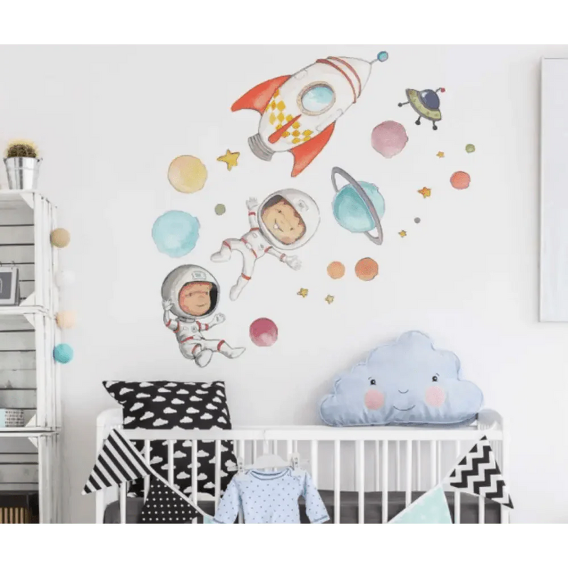 Vinilo de Tela Infantil PLANETAS y ASTRONAUTAS - SUEÑOS DE CIGUEÑAViniloArts & Entertainment > Hobbies & Creative Arts > Arts & Crafts > Art & Crafting Materials > Embellishments & Trims > Decorative Stickers