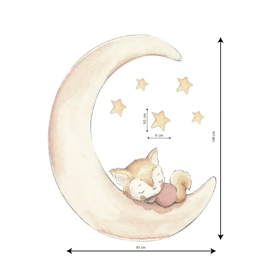 Vinilo infantil ardillas Chipmunk | Decorativo pintado a mano