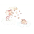 Vinilo decorativo infantil atrapando una estrella | niño